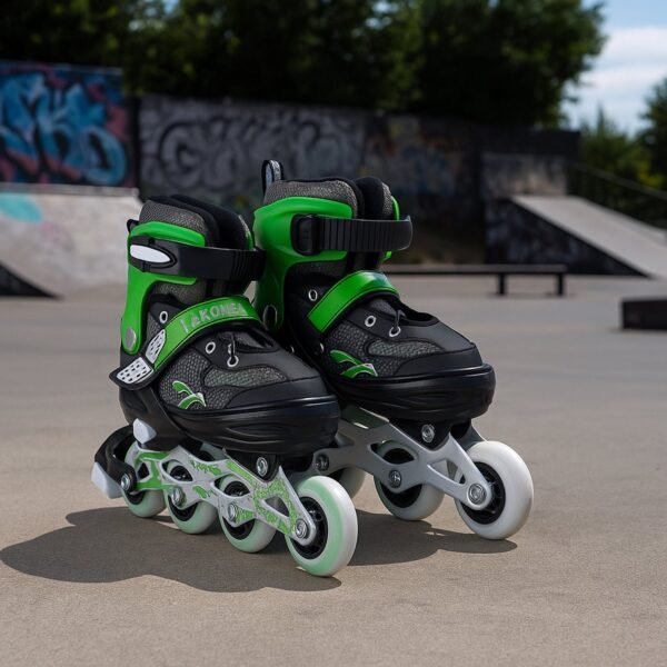 Professional Adjustable Inline Skates for Kids and Adults (Large / 1 Pair)