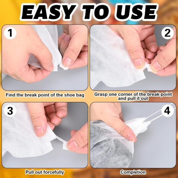 06_shoe-bag.jpg Non-Woven Drawstring Shoe Storage Bag (48 x 31 cm / 1 Pc)