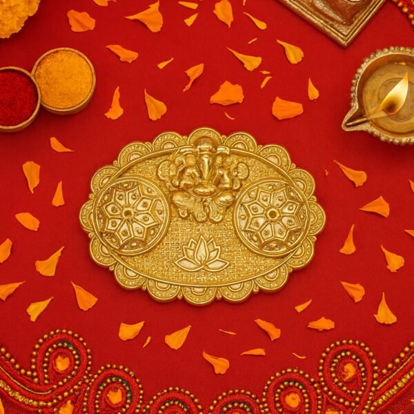 Ganesh Embossed Roli–Chawal Kumkum Chopra - (1 Pc)