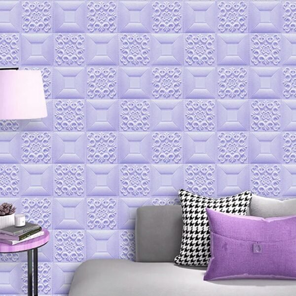 Wallpaper 3D Foam Wallpaper Sticker Panels (70 x 70 Cm / 1 Pc)