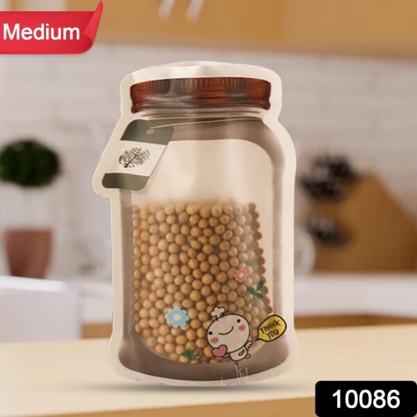 0718b3b1-2d1d-462e-9458-ec1a42f494b8.jpg Plastic Transparent Medium Jar Shaped Pouch With Zipper (1 Pc)