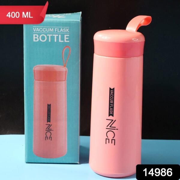 Plastic water Bottle - (Pink Color / 1 Pc / 400ML)