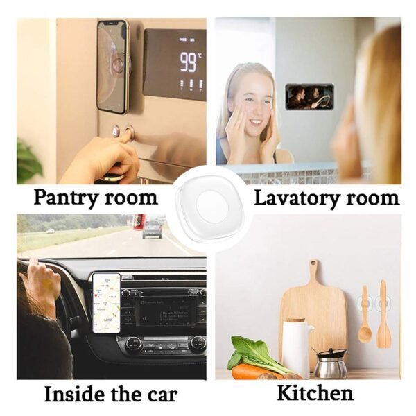 Multi Purpose Square Gel Pads for Holding Mobile & Spiral Cable Protector (1 Pc)