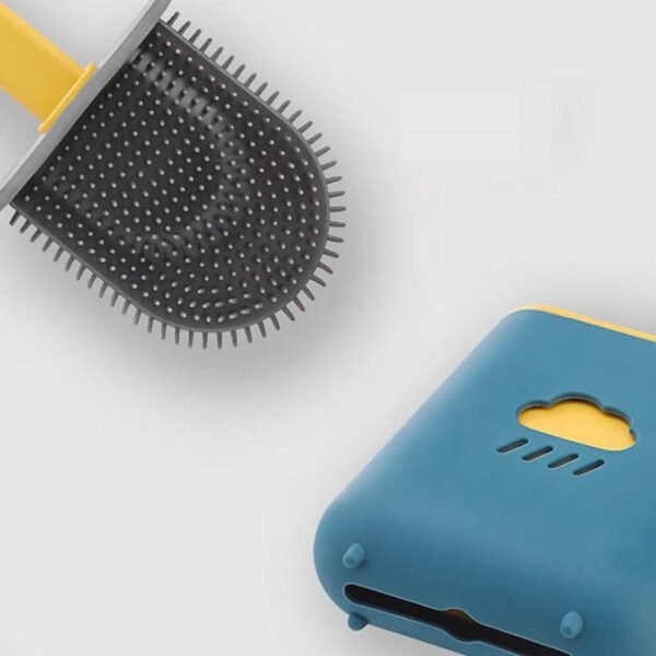 Silicone Toilet Brush with Holder (Without Box)