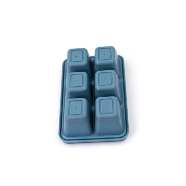 6 Grid Silicone Ice Tray Used In All Kinds Of Places Like Household Kitchens  (1 Pc)