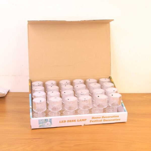 Set of 24 LED Crystal-Effect Table Lamps
