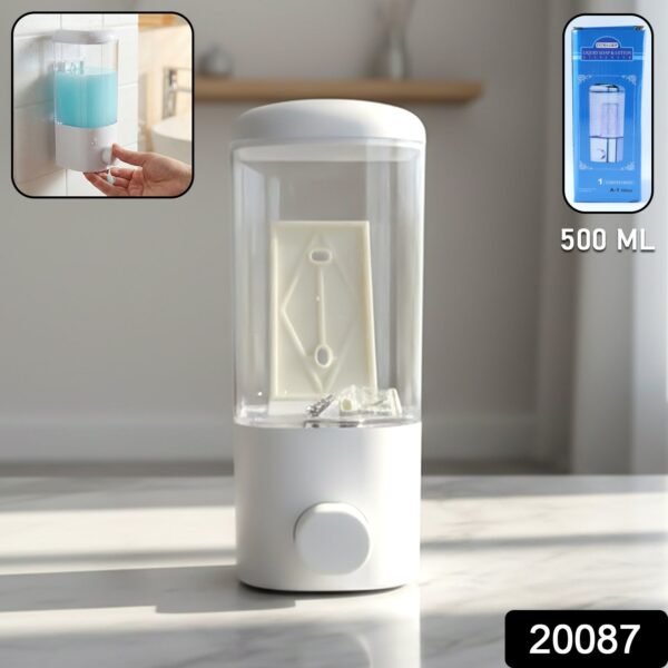 Wall Mount Liquid Soap and Hand Wash Dispenser 500 ML (1 Pc)