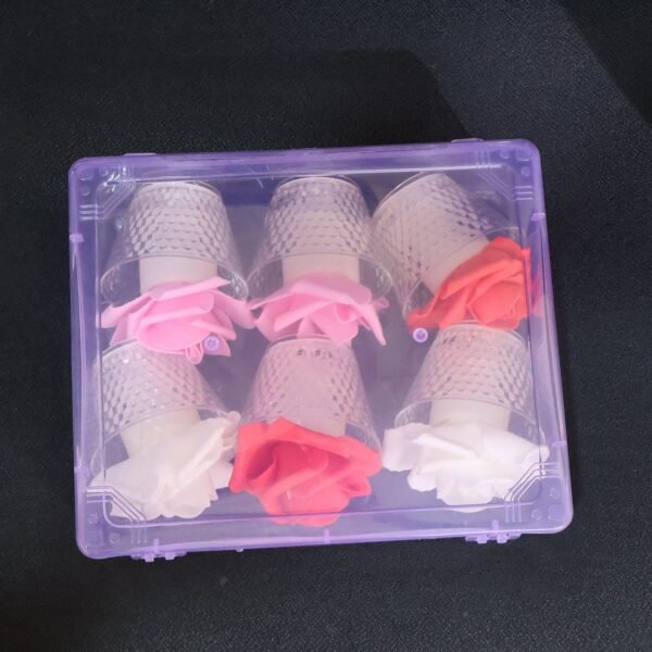 07_2f15ebe4-1fa8-4f64-b60d-4235d049fa70.jpg LED Rose Flower Decorative Flameless Tealight Candles - (6 Pc / Set)