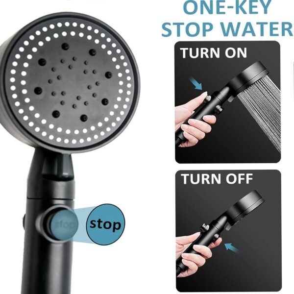 High-Pressure Handheld Shower Head (1 Pc)