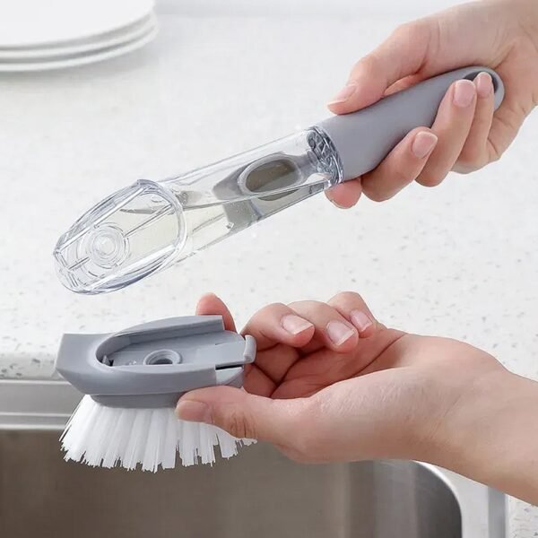 07_3692038b-ef2b-498f-b974-4b42fdbff408.jpg Dish Cleaning Brush with Built-in Liquid Soap Dispenser (1 Pc)