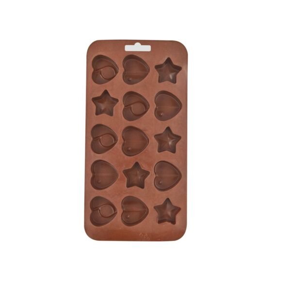 Silicone Food Grade Reusable Non-Stick Multi Shape 15 Cavity Chocolate Mold, Diwali