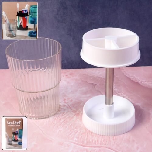 Rotating Bathroom Toothbrush Holder Stand (1 Pc)