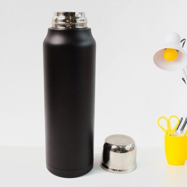 Stainless Steel Vacuum Water Bottle – Hot & Cold Insulated Flask (1000 ML Approx)
