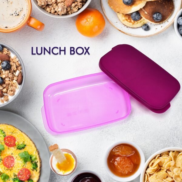 Unbreakable Leak-Proof BPA-Free Lunch Box with 2 Containers & Spoon