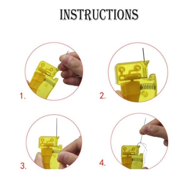 07_561869e0-72c3-4a2e-be21-43d792bec7da.jpg Needle Threader Stylish Comfortable Grip Automatic Threader for Home 1 Pc