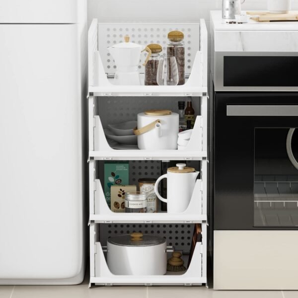 4 Layer Clothes Organizer Foldable Wardrobe Drawer Storage for Closet