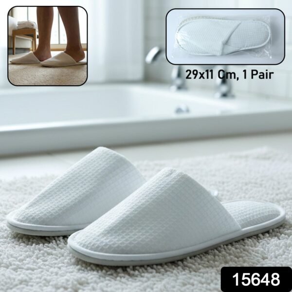 07_5e7df0d4-5691-49d4-a48b-d8c896a108a9.jpg Hotel & Spa Soft Slippers for Guests (29 × 11 Cm, 1 Pair)