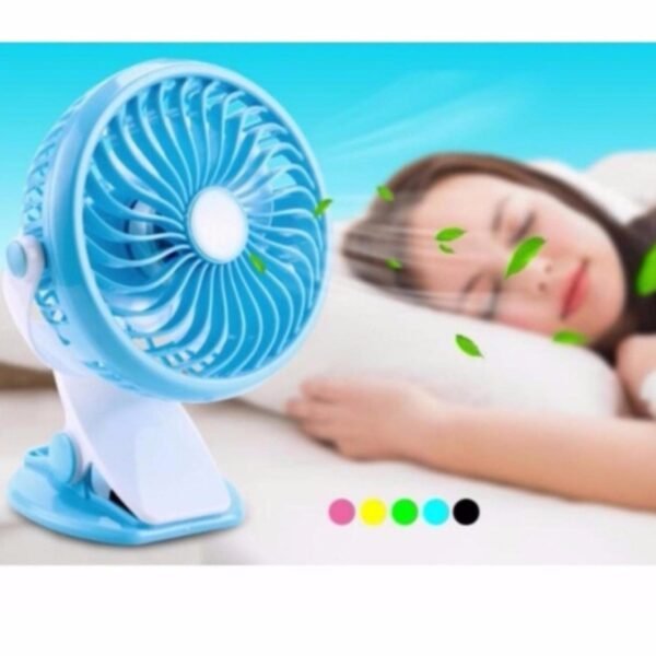 Mini USB Clip Fan – Portable Cooling Fan for Rooms (Battery Not Included)