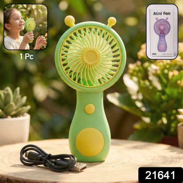 07_65e53a1b-ed03-4f31-94de-b8c467bb630e.jpg Cute Cartoon Style Rechargeable Mini Handheld Fan (1 Pc)