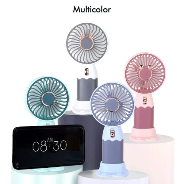 Mini Fan Rechargeable Table Fan Handheld Fan  For Home , Office , Car
