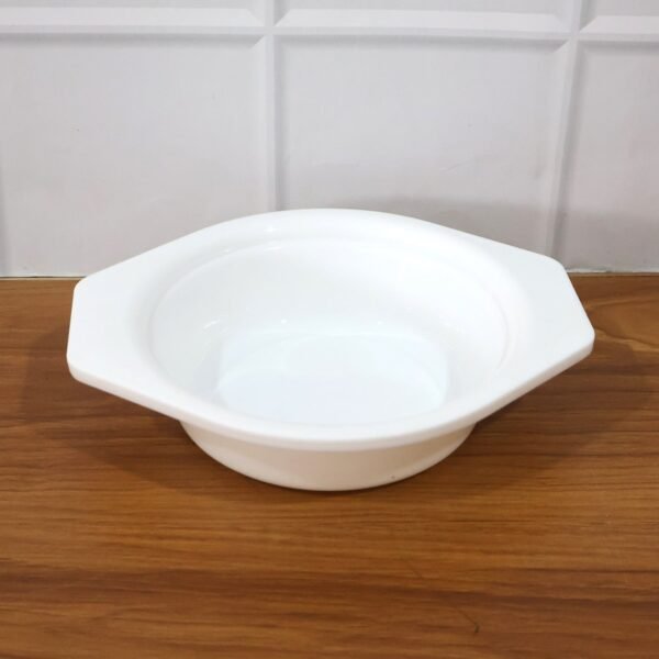 Premium Plastic Serving & Mixing Bowl with Easy-Grip Side Tabs (1 Pc)