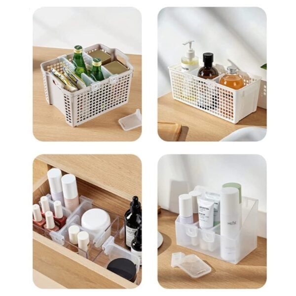 Plastic Storage Baskets Space allocator, Refrigerator Organizer Bins partition (1 Pc)