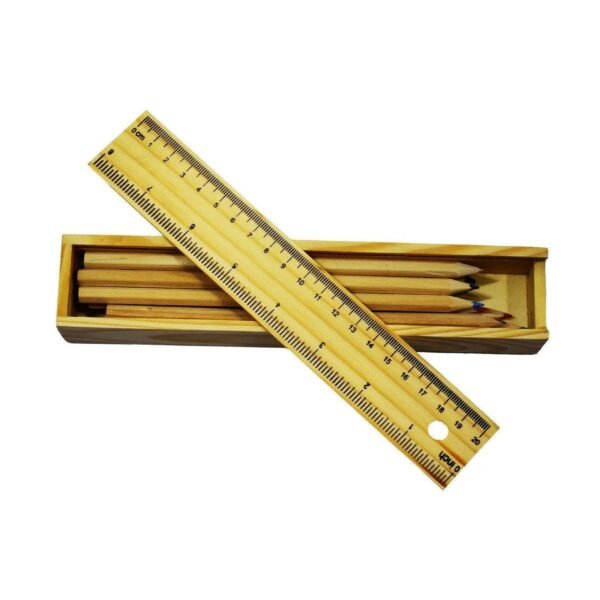 07_73f468c5-d1f0-4f51-badb-1377586bca8d.jpg Colorful Wooden Pencil Set with Pencil box, Ruler, Sharpener (12 Pcs Set)
