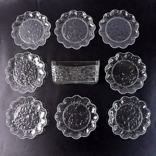 9 in 1 Plastic Bowl With Serving Tray / Plates Set