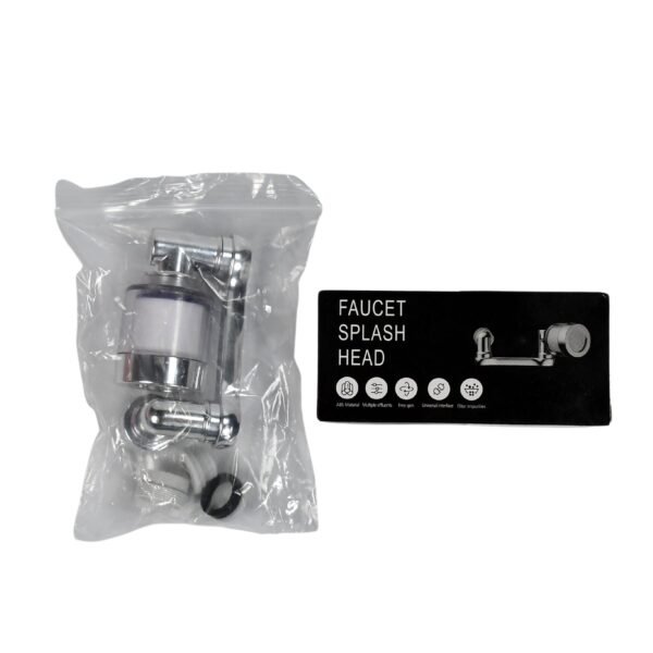 Rotating Splash Filter Faucet Sprayer Head Double O-ring Design For Bathroom Kitchen