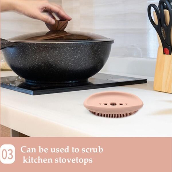 2 in 1 Silicone Cleaning Brush used in all kinds of bathroom purposes for cleaning