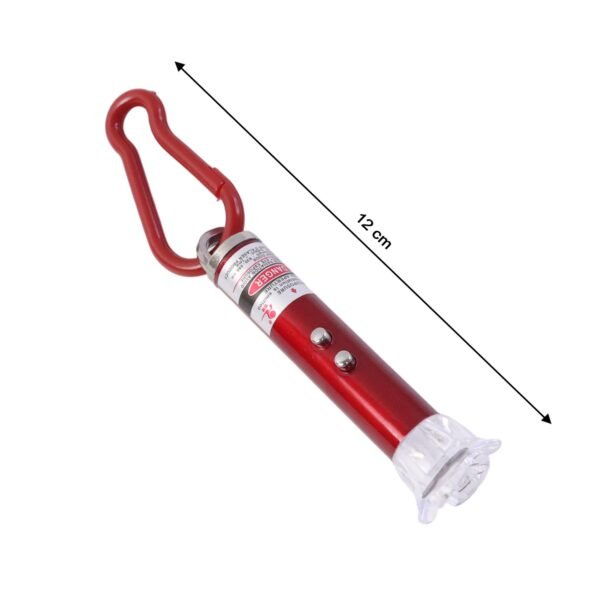 4 in1 Laser Light, LED Flashlight + Torch Keychain + Laser Pointer
