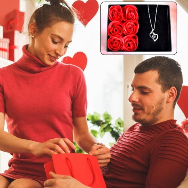07_8978ef57-7f09-481f-a740-3cf9add6087b.jpg Rose Flower Gift Box, Handmade Eternal Rose I Love You Necklace, Valentine's Day