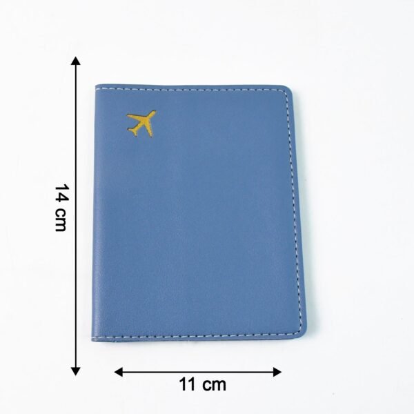Premium PU Leather Passport Holder with Card Slots (1 Pc)