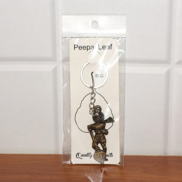 07_9086cfb9-31d7-4c5b-a68d-2a3111e6f545.jpg Elegant Lord Hanuman Metal Keychain (1 Pc)