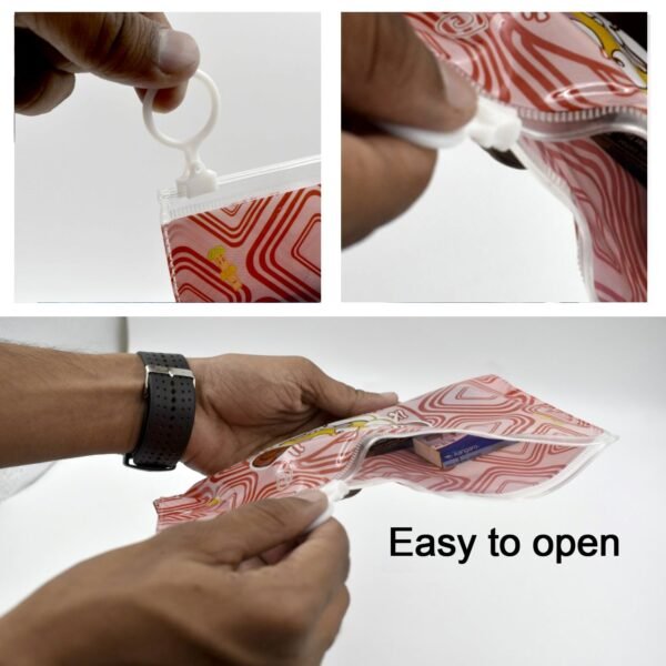 6Pcs Personal Care Combo In Zip Printed Pouch Bag