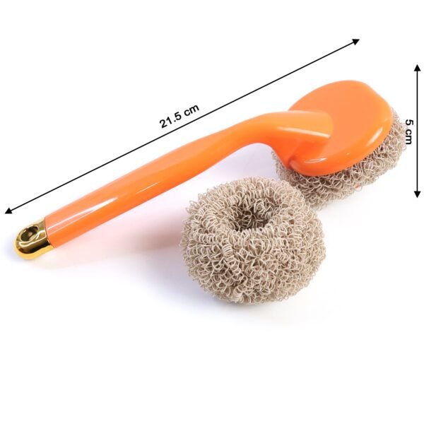 07_Cleaning-Ball.jpg Heavy Duty Cleaning Scrubber Set with Long Handle (1 Set)