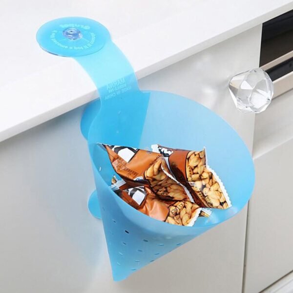Multipurpose Hanging Sink Corner Strainer with Suction Cup (1 Pc)