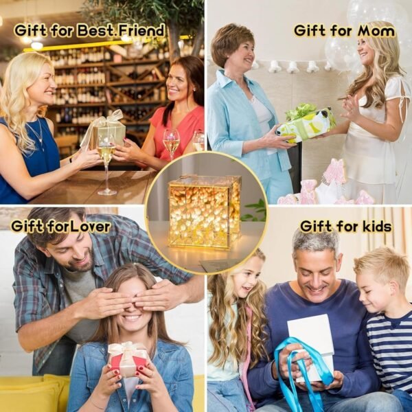 07_LED-Mirror.jpg Decorative Tulip Flower LED Cube Night Lamp Set (1 Set / Mix Color)