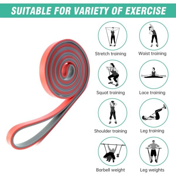 Heavy-Duty Resistance Exercise Band  2080×13 mm
