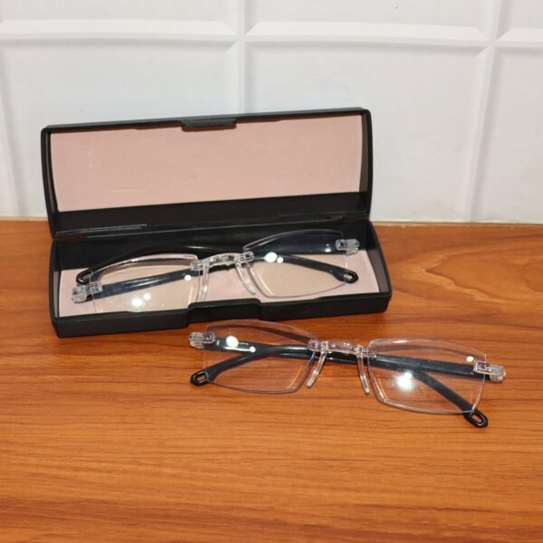 Pack of 2 Rimless Reading Glasses – Lightweight Comfort Readers