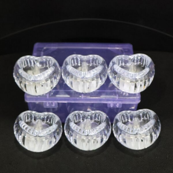 LED Crystal Tealight Decorative Flameless Candles (6 Pc)