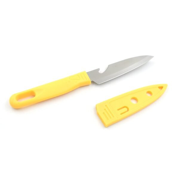 Stainless Steel Knife for Kitchen Use with Non-Slip Handle and Blade Cover 1 Pc
