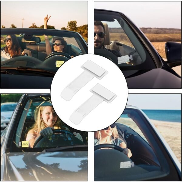 07_b7fe8623-a0e9-4290-95d3-48ce875ede3a.jpg Windscreen cardholder, Fastag Stand, Transparent Ticket Holder Car (2 Pc Set)