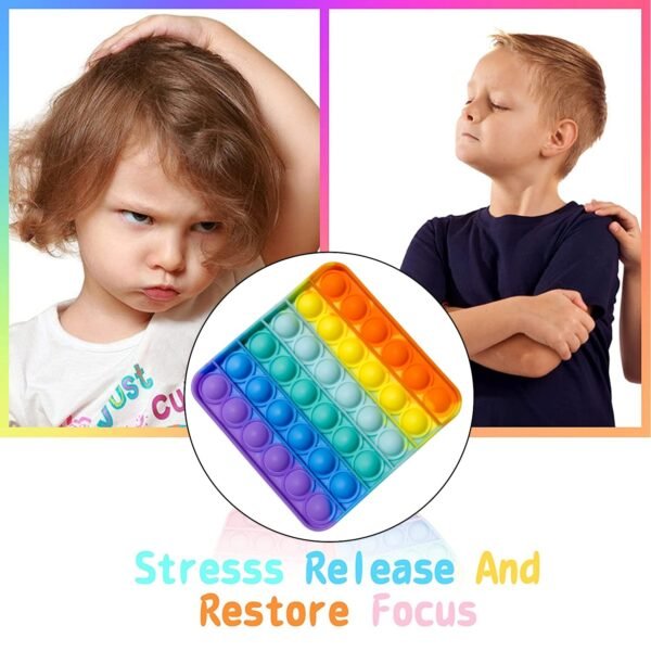 Square it Toy Special Needs Silicone Stress Relief Toy For Kids & Adult All Use Toy
