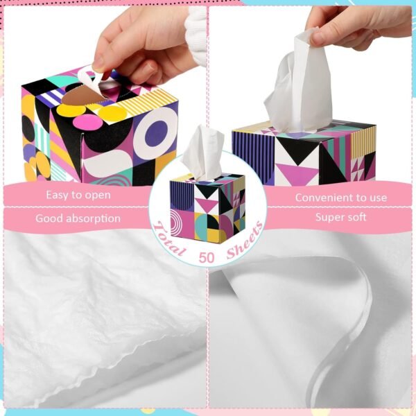 Tissues Cube Box – and Practical Tissue Holder for Home & Office (50 Pcs Set)