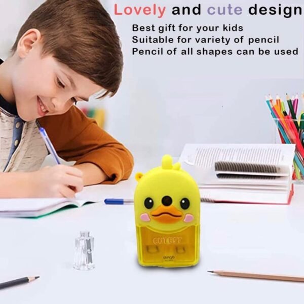 07_bb0eb8d6-a3db-46ae-a805-43727997a9be.jpg Plastic Cutest Duck Pencil Sharpener (1 Pc)