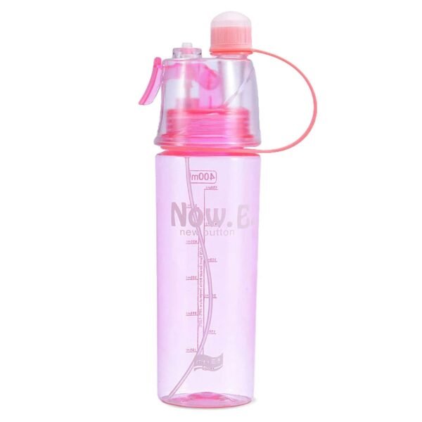 Plastic 2 In 1 Mist Spray Water Bottle (Multicolor / 400 ML / 1 Pc)