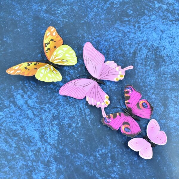 Decorative Colorful Butterfly Wall Stickers (12 Pc / Set)