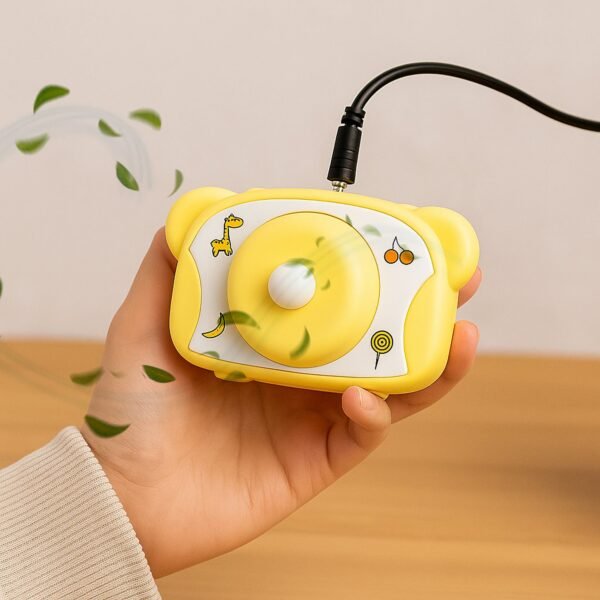 07_c664733a-23fe-45af-b74a-9593aed45d8a.jpg Cute Bear-Shaped Mini Rechargeable Fan (1 Pc)