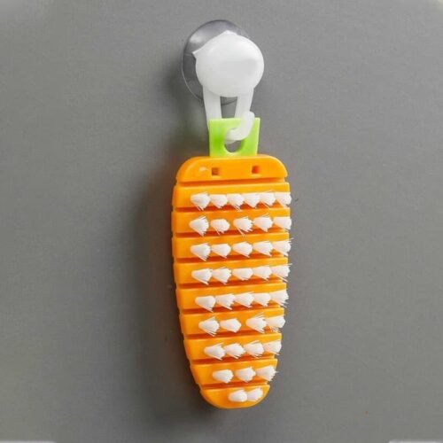 Vegetable Scrubbing Brush Non Toxic Fruit Brush Carrot Shape for Vegetables
